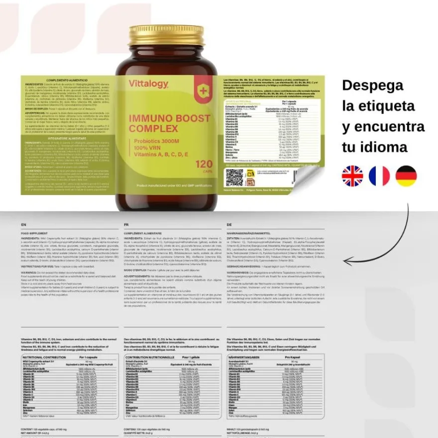 Vittalogy Immuno Boost Complex 120 Cápsulas