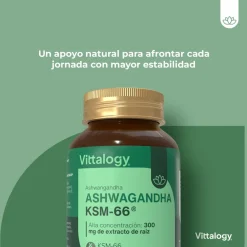 Vittalogy KSM-66 Ashwagandha - 90 cápsulas (Pack de 3)
