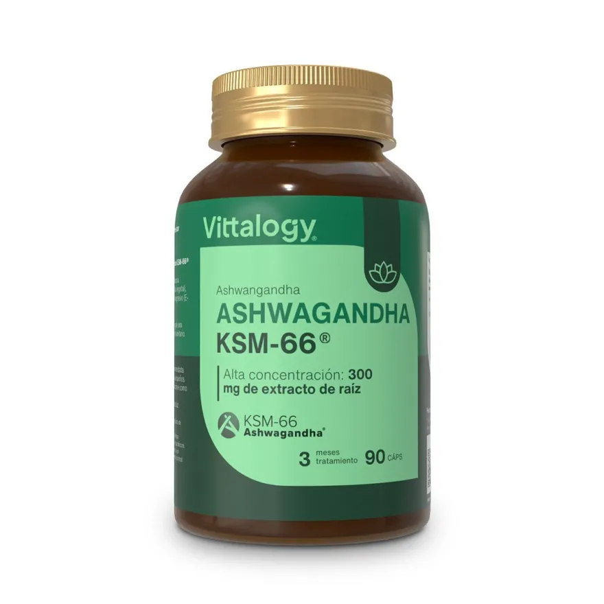 Vittalogy KSM-66 Ashwagandha - 90 cápsulas (Pack de 3)