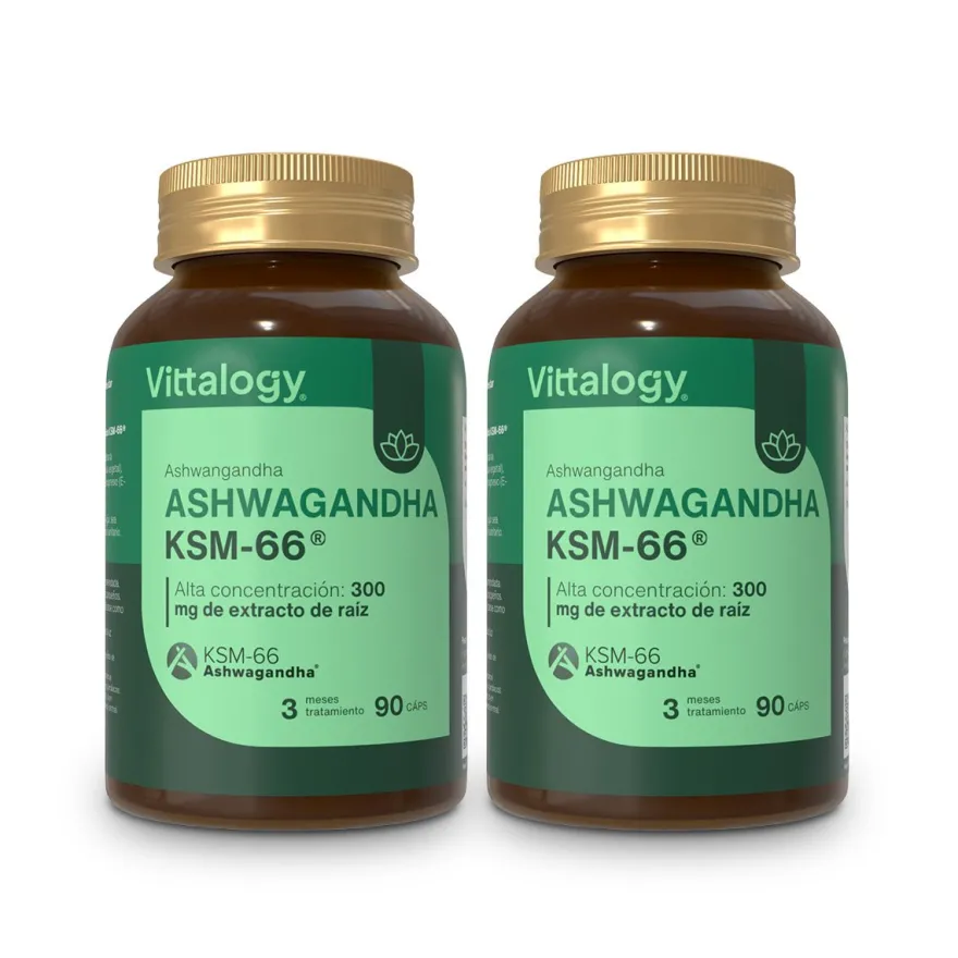 Vittalogy KSM-66 Ashwagandha - 90 cápsulas (Pack de 3)