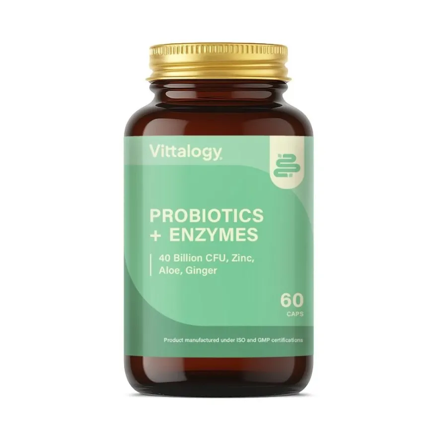 Vittalogy Probiotics + Enzymes 60 Comprimidos