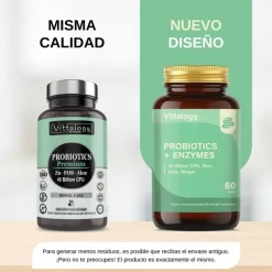 Vittalogy Probiotics + Enzymes 60 Comprimidos