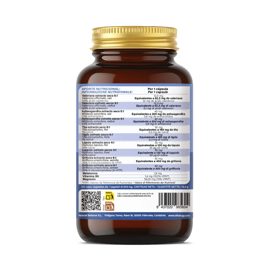 Vittalogy Sleep Complex 3x120 cápsulas【PACK AHORRO】