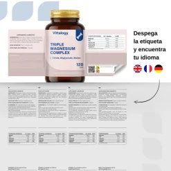 Vittalogy Triple Magnesium Complex 120 Cápsulas