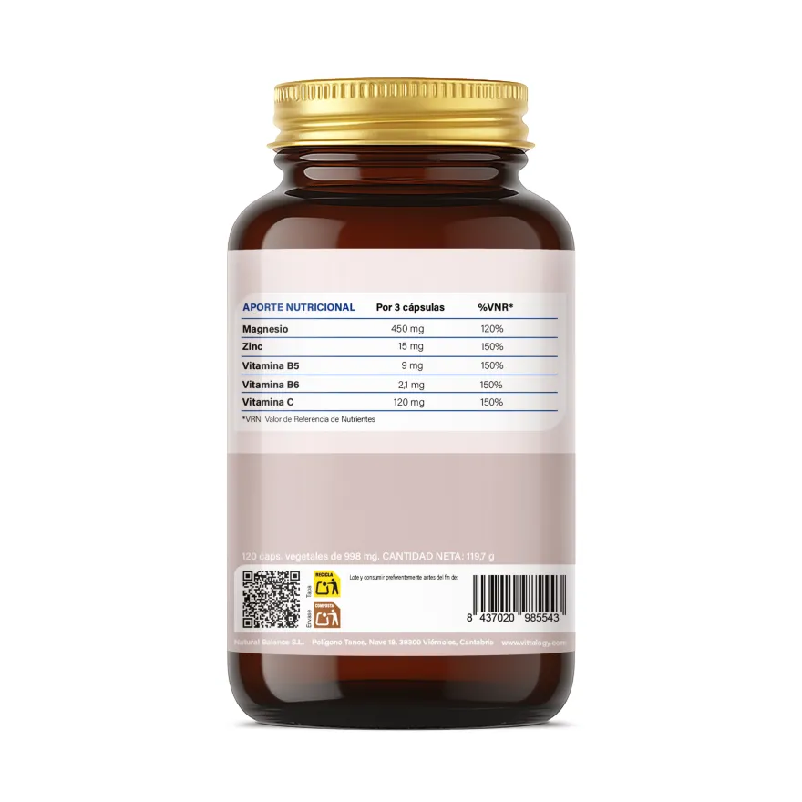 Vittalogy Triple Magnesium Complex 120 Cápsulas
