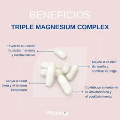 Vittalogy Triple Magnesium Complex 120 Cápsulas