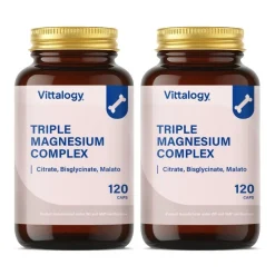Vittalogy Triple Magnesium Complex 2x120 Cápsulas【PACK AHORRO】