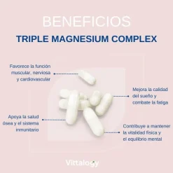 Vittalogy Triple Magnesium Complex 3x120 Cápsulas【PACK AHORRO】