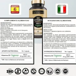 Vittalogy Vitamina D3 Premium Vegan 90 Cápsulas