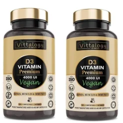Vittalogy Vitamina D3 Premium Vegan 2x90 Cápsulas【PACK AHORRO】