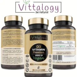 Vittalogy Vitamina D3 Premium Vegan 2x90 Cápsulas【PACK AHORRO】