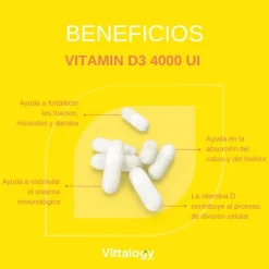 Vittalogy Vitamin D3 4000 UI 120 Cápsulas