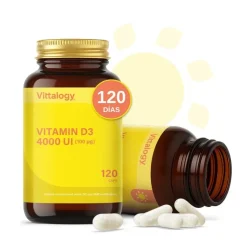 Vittalogy Vitamin D3 4000 UI 120 Cápsulas