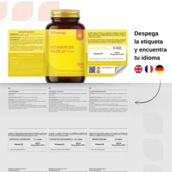Vittalogy Vitamin D3 4000 UI 120 Cápsulas