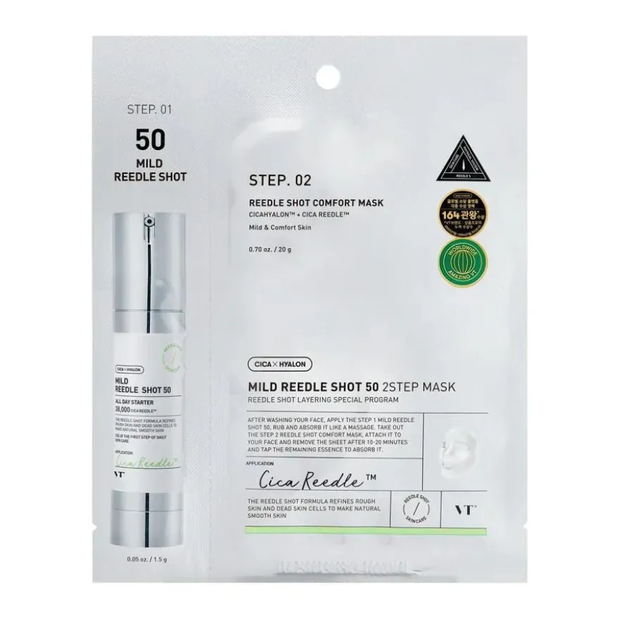 VT Cosmetics Mild Reedle Shot 50 Mascarilla 2 Pasos 1 ud