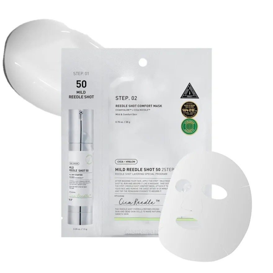 VT Cosmetics Mild Reedle Shot 50 Mascarilla 2 Pasos 1 ud