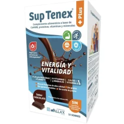 Wallax Sup Tenex Plus Energía y Vitalidad Chocolate 15 sobres x 32 g