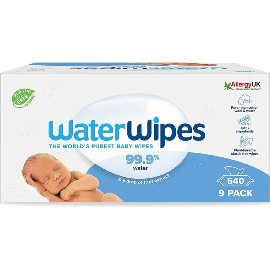WaterWipes Caja con 9x60 unidades