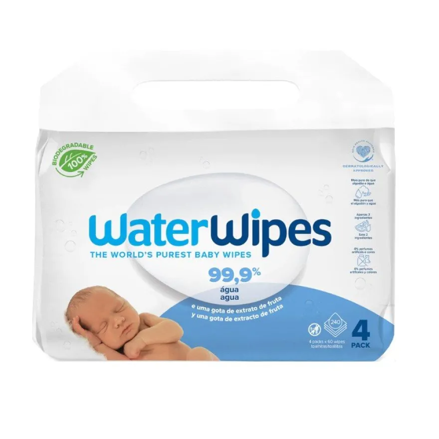 WaterWipes Caja con 4x60 unidades