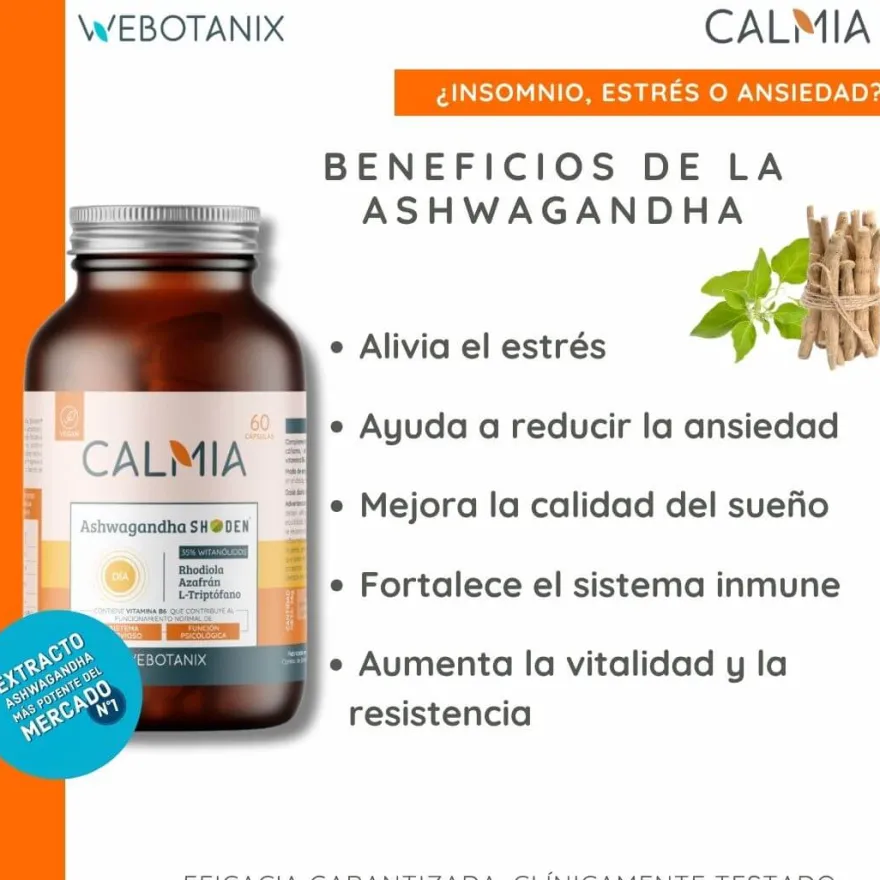 WeBotanix Calmia Día 60 cápsulas