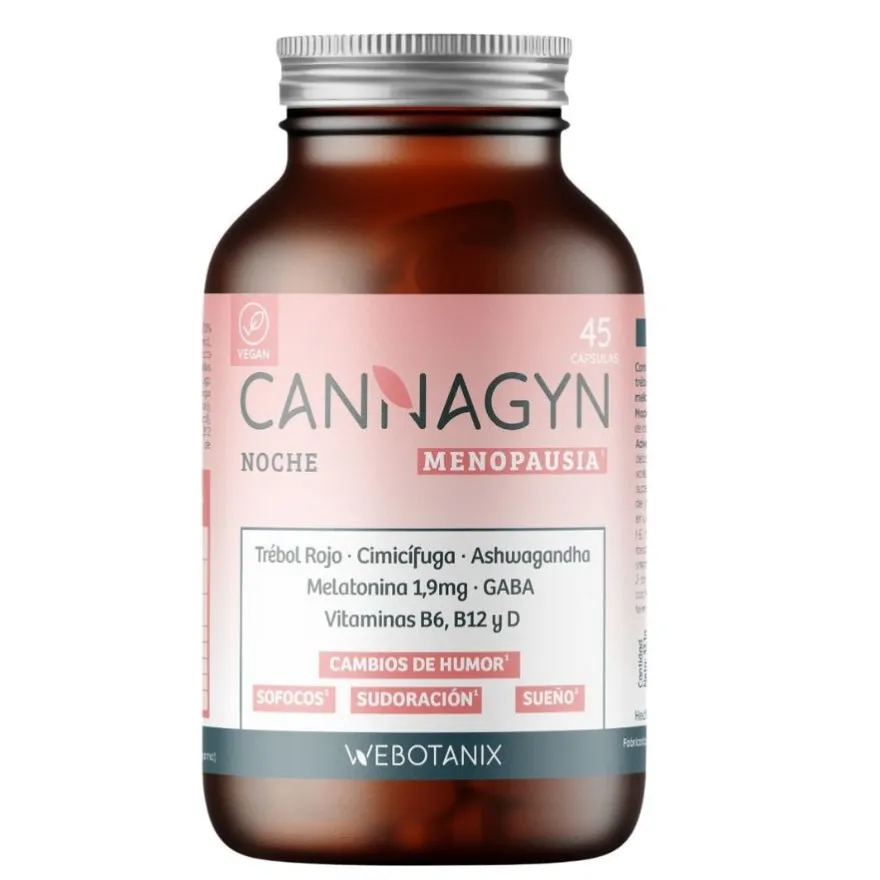 WeBotanix Cannagyn Menopausia Noche 45 cápsulas