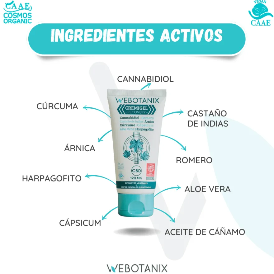 WeBotanix Cremigel Oseo Recovery cbd BIO 75ml
