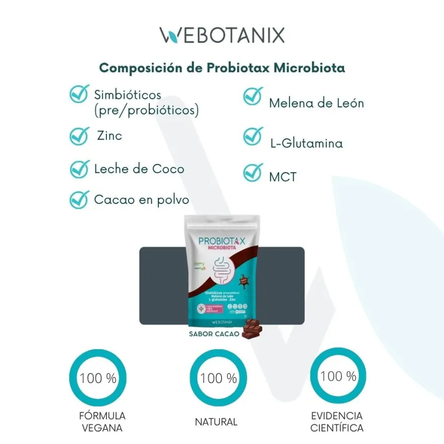 WeBotanix Probiotax Microbiota cacao 150g