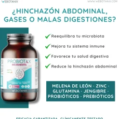 WeBotanix Probiotax Microbiota 60 cápsulas