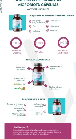 WeBotanix Probiotax Microbiota 60 cápsulas
