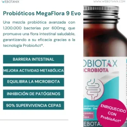 WeBotanix Probiotax Microbiota 60 cápsulas