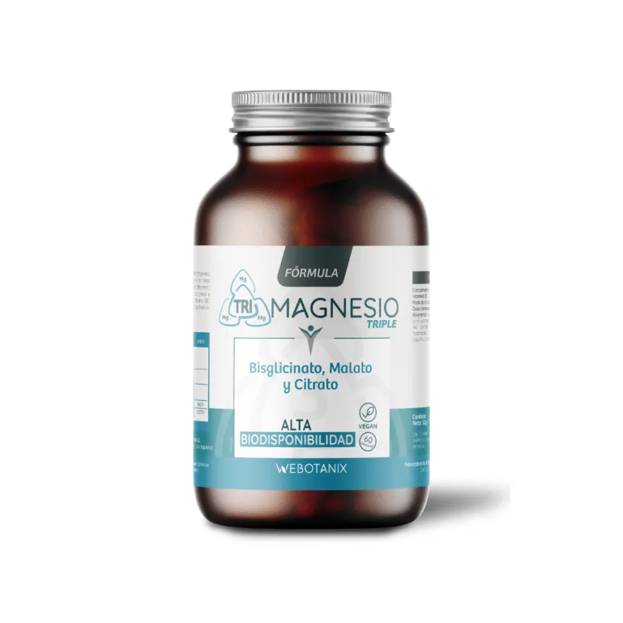 WeBotanix Triple Magnesio Fórmula 60 cápsulas