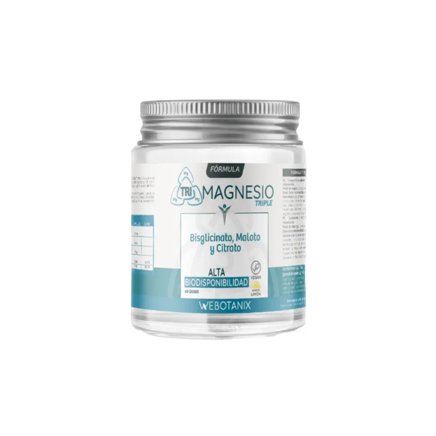 WeBotanix Triple Magnesio Fórmula POLVO 128g