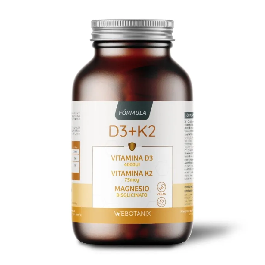 WeBotanix Vitamina D3+K2 Fórmula 60 cápsulas