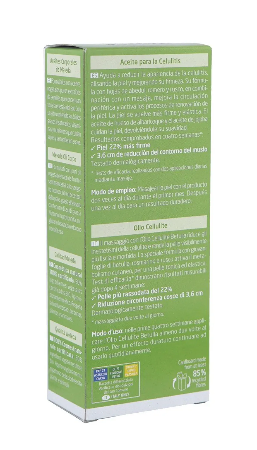 WELEDA Aceite Anticelulítico de Abedul 100ml