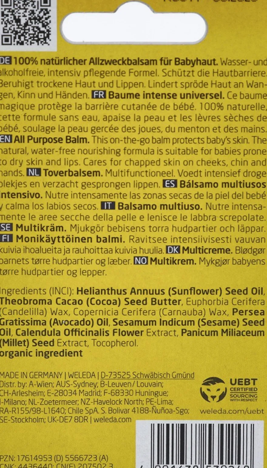 WELEDA Bebé Bálsamo Multiusos de Caléndula 25 gr