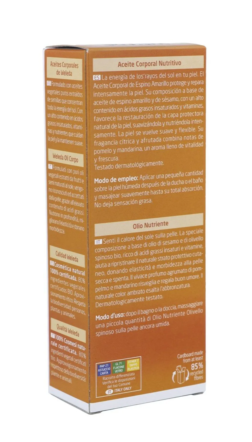 Weleda Cosmética Aceite Espino Amarillo 100 ml