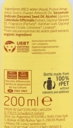 WELEDA Crema de Baño de Caléndula Bebé 200ml