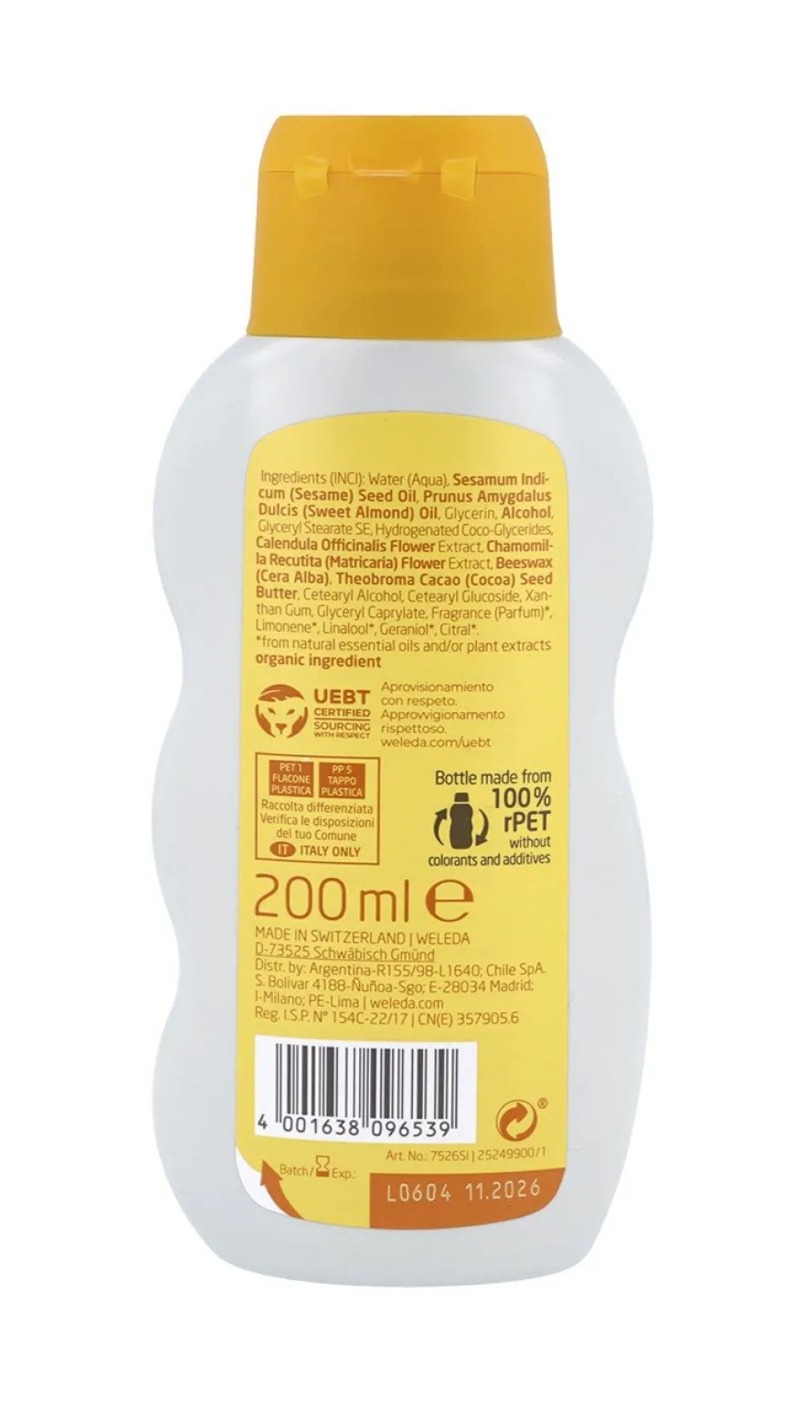 WELEDA Leche Corporal de Caléndula Bebé 200ml
