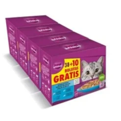 Whiskas Core Carnes Comida Húmeda para Gatos 48 sobres de 85g
