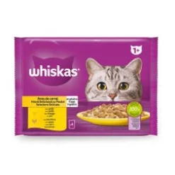 Whiskas Pure Delight Selección Aves Alimento Húmedo 52 ud