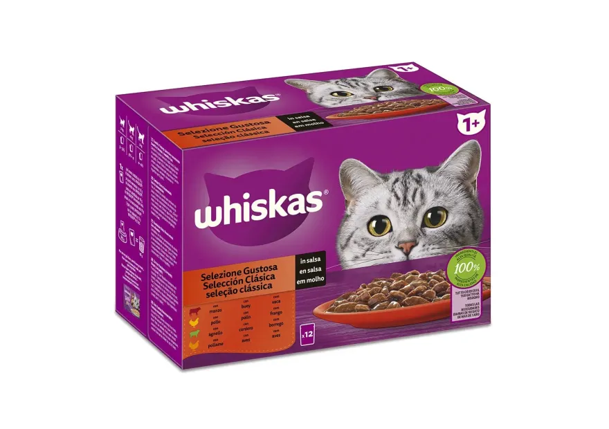 Whiskas Selección Clásica Carnés Multipack 4x12x85g
