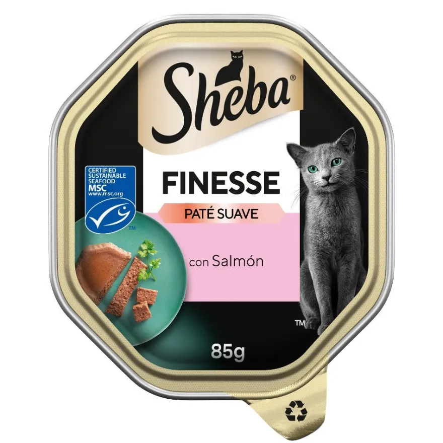 Whiskas Sheba Finesse Salmón Húmeda 85g