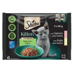 Whiskas Sheba Kitten Mix Alimento Húmedo 4420g