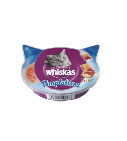 Whiskas Temptation Salmón Snack Húmedo 60gr 6 unidades