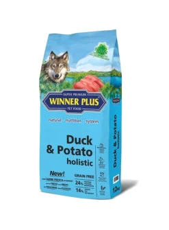 Winner Plus Canine Adult Holístico Pato Patata 12kg