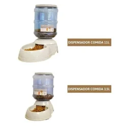 Wuapu Dispensador Automático de Comida Perros y Gatos 11 L