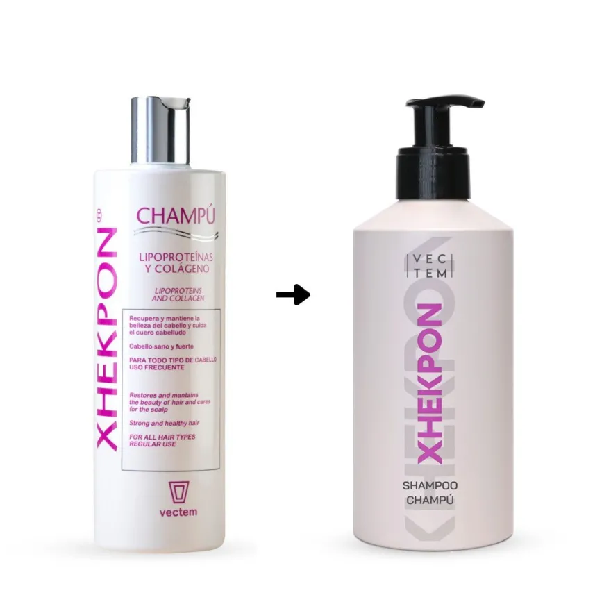 Xhekpon Champú con Colágeno Cabello 300 ml