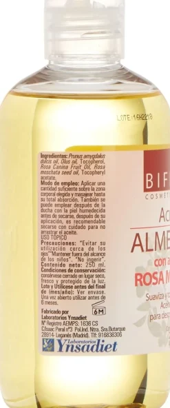 Ynsadiet Aceite Almendra Dulce + Rosa Mosqueta 250 ml