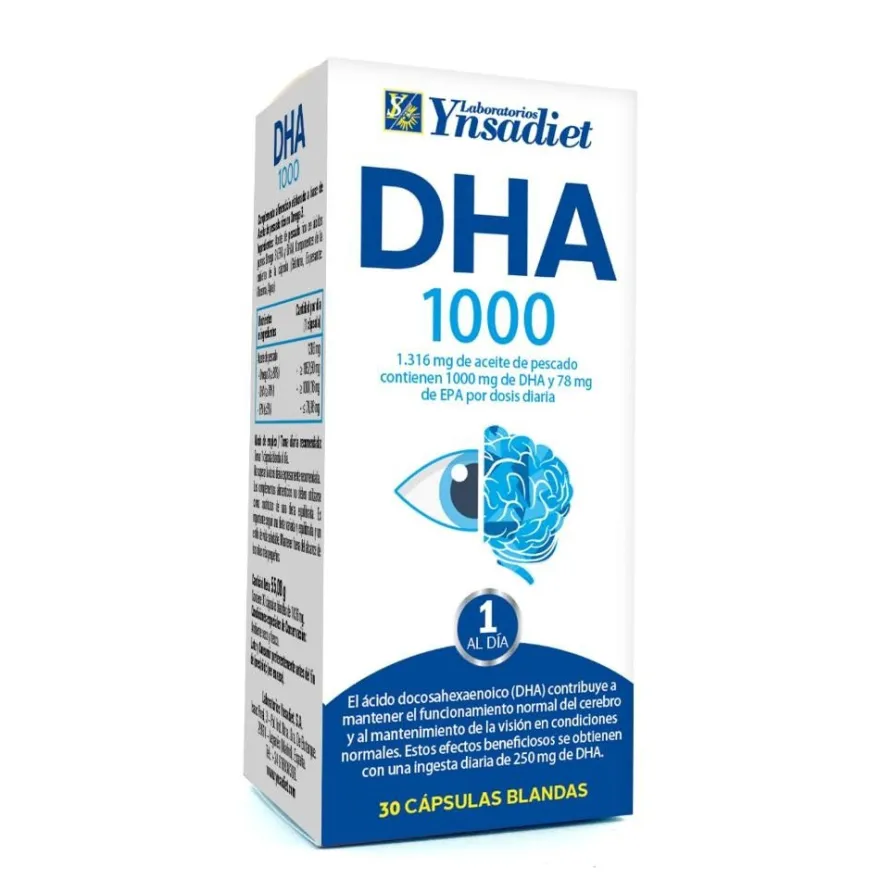 Ynsadiet DHA 1000 mg 30 Cápsulas