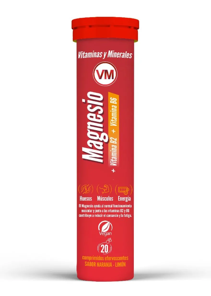 Ynsadiet Magnesio + Vitamina B2 + B6 Efervescente Limón 20 comprimidos